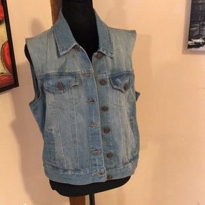 Love Cameron Jean Vest NWT